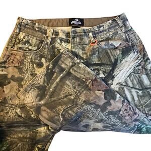 Mossy Oak Break Up Infinity Camo Jeans Camouflage Sz 36/34 100% Cotton 5 Pockets